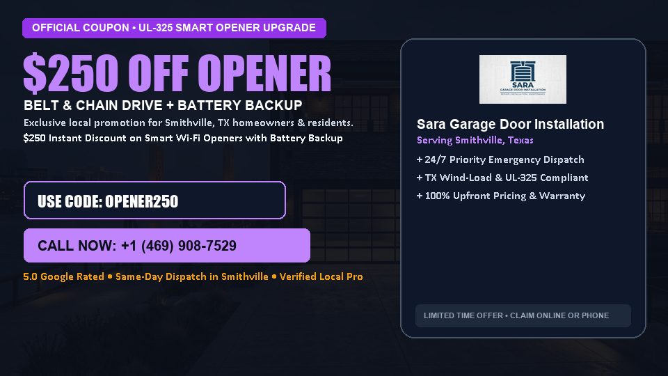 Sara Garage Door Installation $250 OFF Premium LiftMaster Opener Installation
